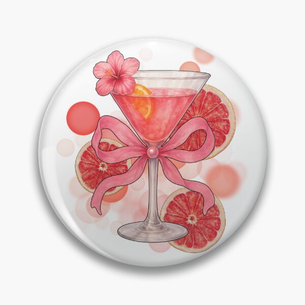 Item preview, Pink Drink with Grapefruits – Aesthetic Illustration designed and sold by iamKRUK.