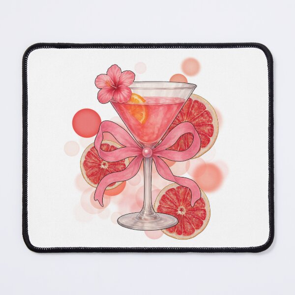 Item preview, Pink Drink with Grapefruits – Aesthetic Illustration designed and sold by iamKRUK.