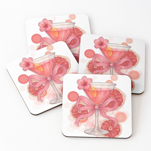 Item preview, Pink Drink with Grapefruits – Aesthetic Illustration designed and sold by iamKRUK.