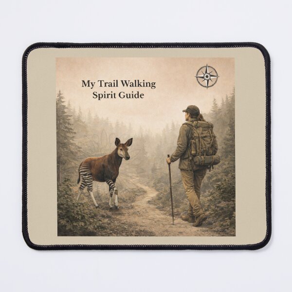 Item preview, Okapi Trail Walking Spirit Guide – Forest Path GeoWild Wildlife Art designed and sold by GeoWild Designs.