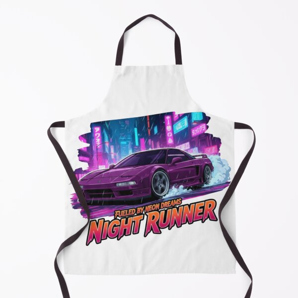 Item preview, Purple Japanese retro sports car in a cyberpunk city designed and sold by Retrocarwear.
