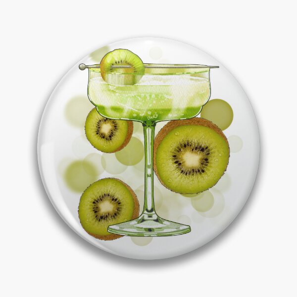 Item preview, Green Drink with Kiwi – Aesthetic Illustration designed and sold by iamKRUK.