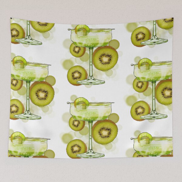 Item preview, Green Drink with Kiwi – Aesthetic Illustration designed and sold by iamKRUK.