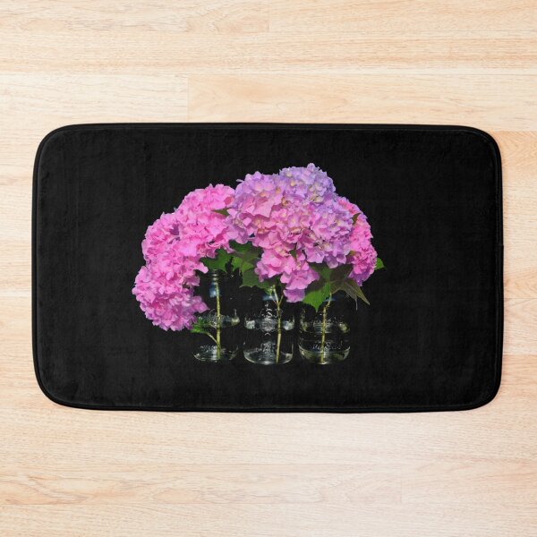 Item preview, Pink and purple hydrangeas in mason jars | classic country pink floral  designed and sold by hollycooper.