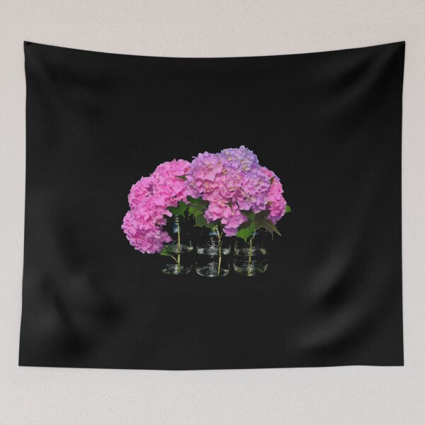 Item preview, Pink and purple hydrangeas in mason jars | classic country pink floral  designed and sold by hollycooper.