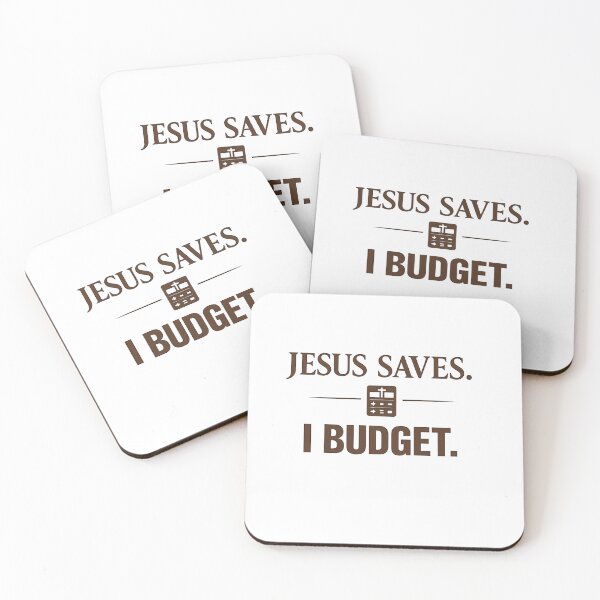 Artikelvorschau, Jesus rettet: Ich habe ein Budget. entworfen und verkauft von CoffeemanMedia.