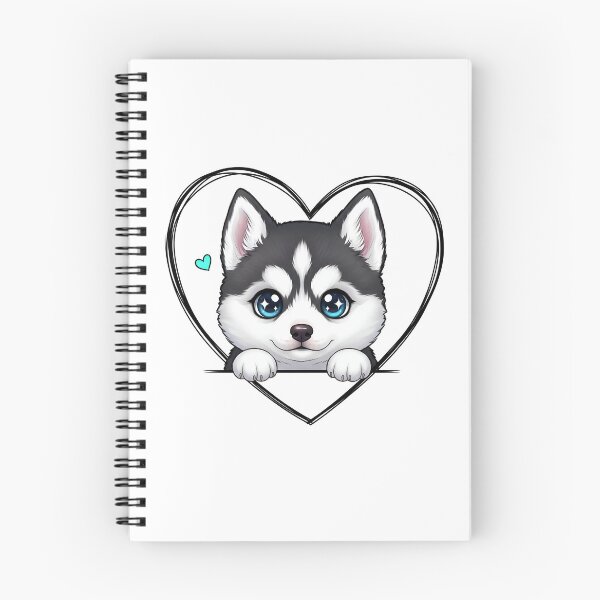 Item preview, Cute Chibi Husky Puppy with Blue Eye designed and sold by avwear.