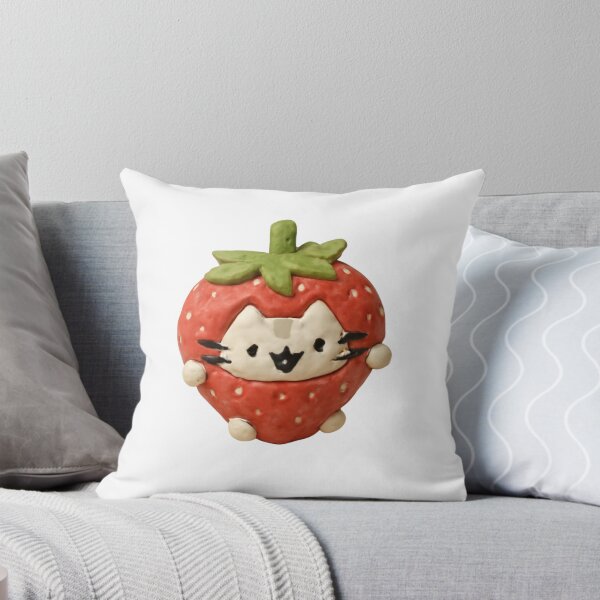 Item preview, cute strawberry cat designed and sold by Gumesthetics.