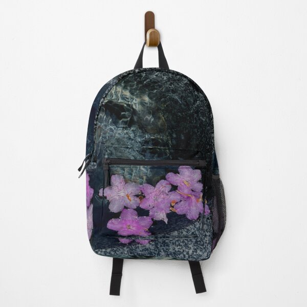 Item preview, Modern pink floral and Water reflections | pink blossoms in granite reflective pool designed and sold by hollycooper.