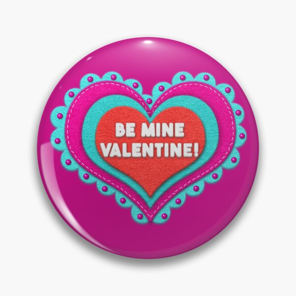 Item preview, Be Mine Valentine Felt Look Hearts with Beads designed and sold by CheriesArt.