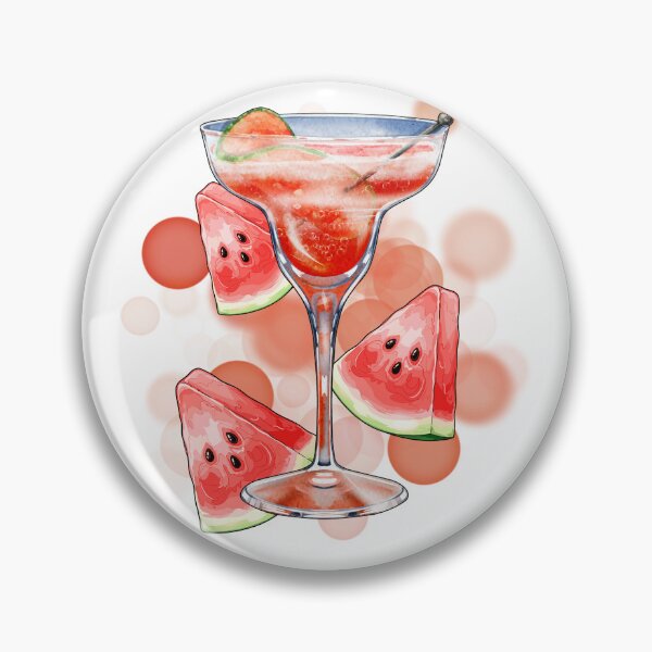Item preview, Pink Drink with Watermelon – Aesthetic Illustration designed and sold by iamKRUK.