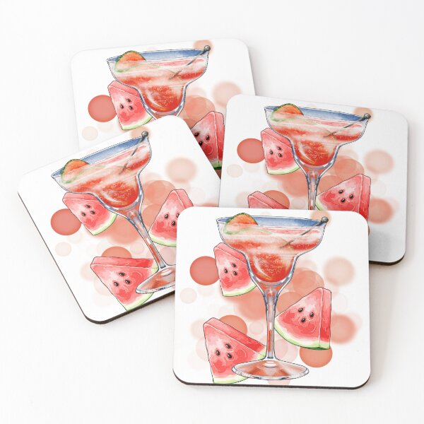 Item preview, Pink Drink with Watermelon – Aesthetic Illustration designed and sold by iamKRUK.