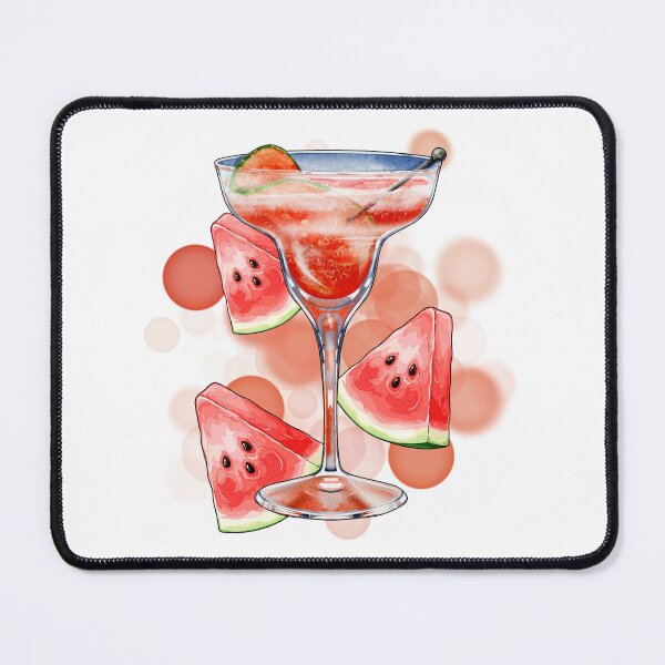Item preview, Pink Drink with Watermelon – Aesthetic Illustration designed and sold by iamKRUK.