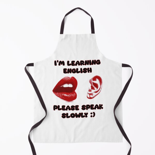 Item preview, I’m Learning English, Please Speak Slowly – ESL Travel Awareness Design with Ear & Mouth Icons designed and sold by Ignorant-Artist.