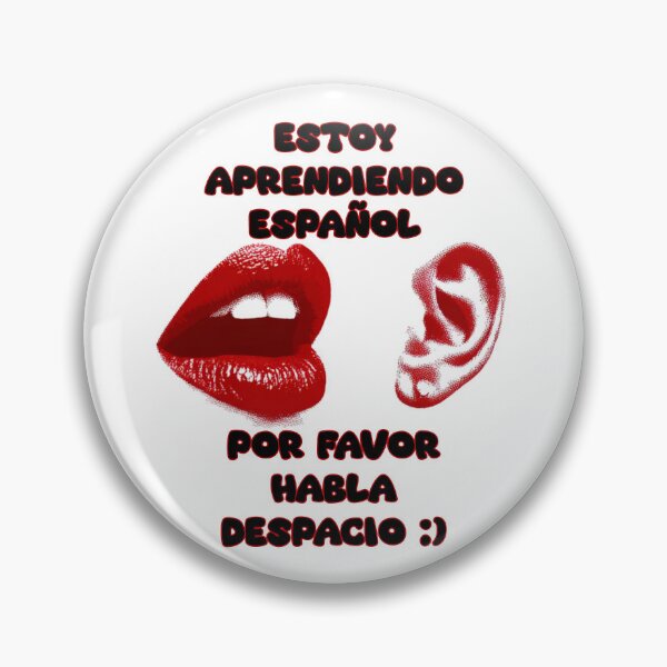 Item preview, Estoy Aprendiendo Español, Por Favor Habla Despacio – Spanish Learner Travel Design with Ear & Mouth Icons designed and sold by Ignorant-Artist.