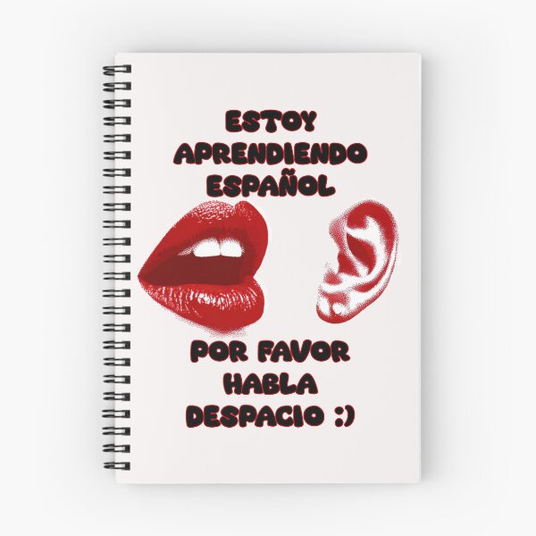 Item preview, Estoy Aprendiendo Español, Por Favor Habla Despacio – Spanish Learner Travel Design with Ear & Mouth Icons designed and sold by Ignorant-Artist.