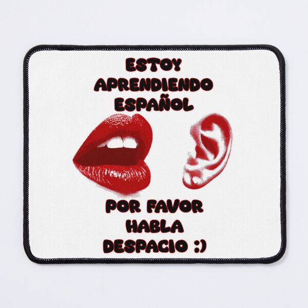 Item preview, Estoy Aprendiendo Español, Por Favor Habla Despacio – Spanish Learner Travel Design with Ear & Mouth Icons designed and sold by Ignorant-Artist.