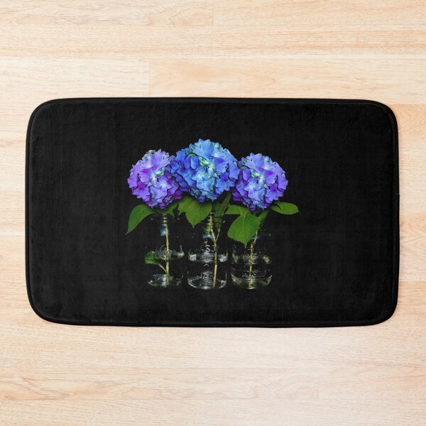 Item preview, Blue floral hydrangeas in mason jars designed and sold by hollycooper.