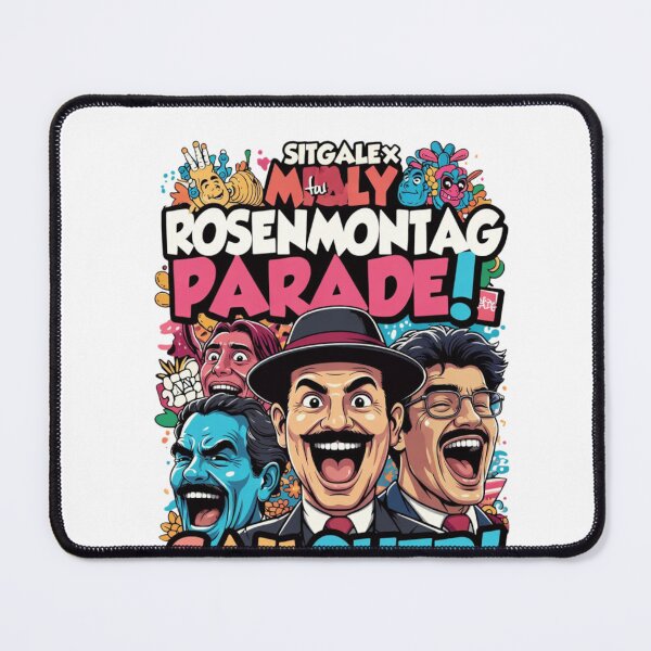 Item preview, Sitgalex Molly Rosenmontag Parade Saucher T-Shirt – Sitges Carnival Festival Graphic | Colorful Spain Parade Design designed and sold by Sushikidsntod.