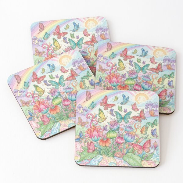 Item preview, Butterflies & Flowers designed and sold by ArtofDissent.
