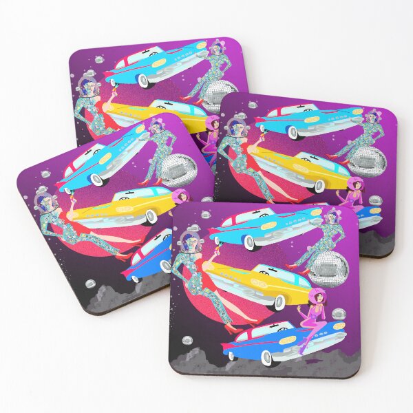 Item preview, Space Car  Disco – Retro Dodge Cars, Disco Balls & Space Girls designed and sold by MidModMagic.