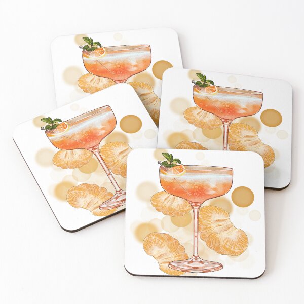 Item preview, Orange Drink with Mandarins – Aesthetic Illustration designed and sold by iamKRUK.