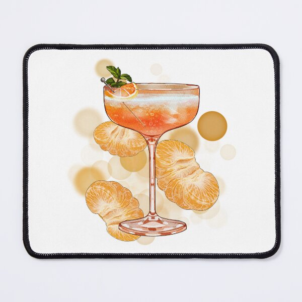 Item preview, Orange Drink with Mandarins – Aesthetic Illustration designed and sold by iamKRUK.