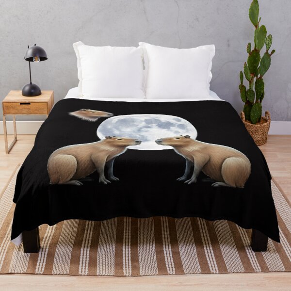 Item preview, Three Capybara Vintage Graphic, Retro Capybara Moon, Capybara Lovers, Funny Capybara, Capybara Gift designed and sold by DesignDenDo ⭐⭐⭐⭐⭐.