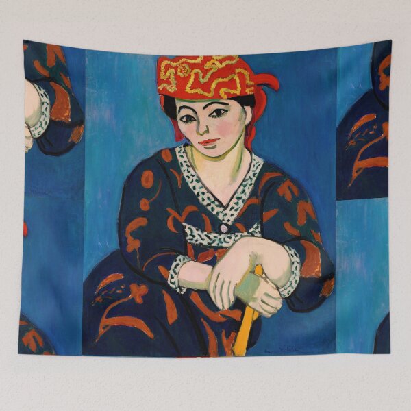 Item preview, Red Madras Headdress Le Madras Rouge by Henri Matisse: Fauvist Portrait Poster designed and sold by artofuniverse.