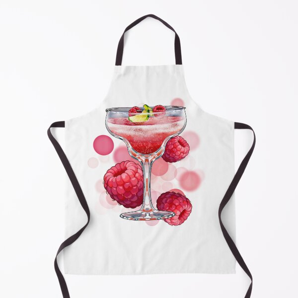 Item preview, Pink Drink with Raspberries – Aesthetic Illustration designed and sold by iamKRUK.