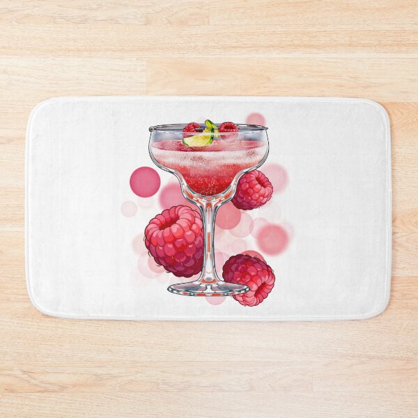 Item preview, Pink Drink with Raspberries – Aesthetic Illustration designed and sold by iamKRUK.