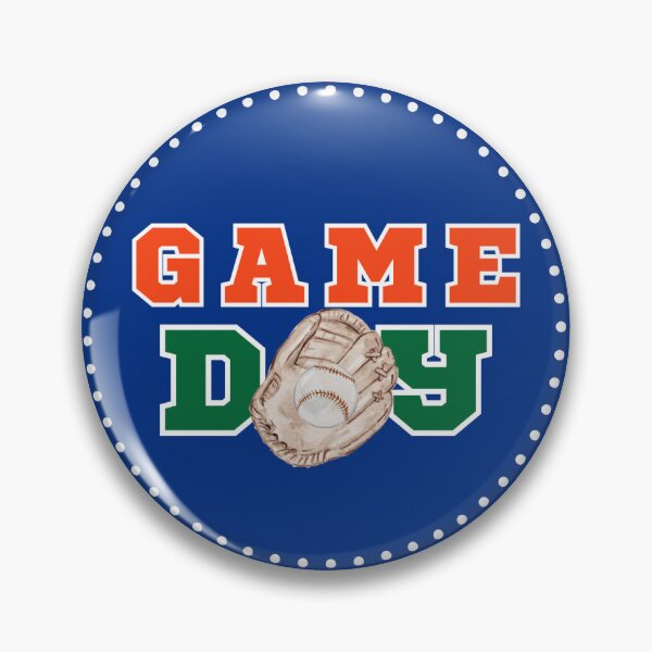 Artikelvorschau, Florida Baseball-Anstecknadel entworfen und verkauft von Kickoff Buttons.