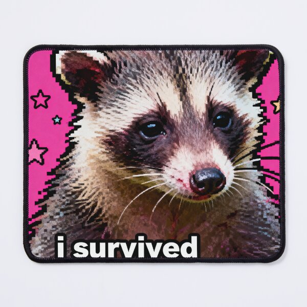 Item preview, I Survived But At What Cost - Possum Meme designed and sold by PictorialWhimsy.