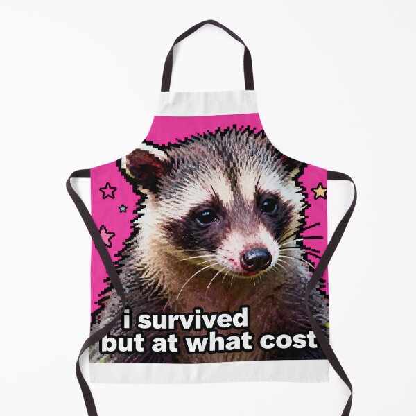 Item preview, I Survived But At What Cost - Possum Meme designed and sold by PictorialWhimsy.
