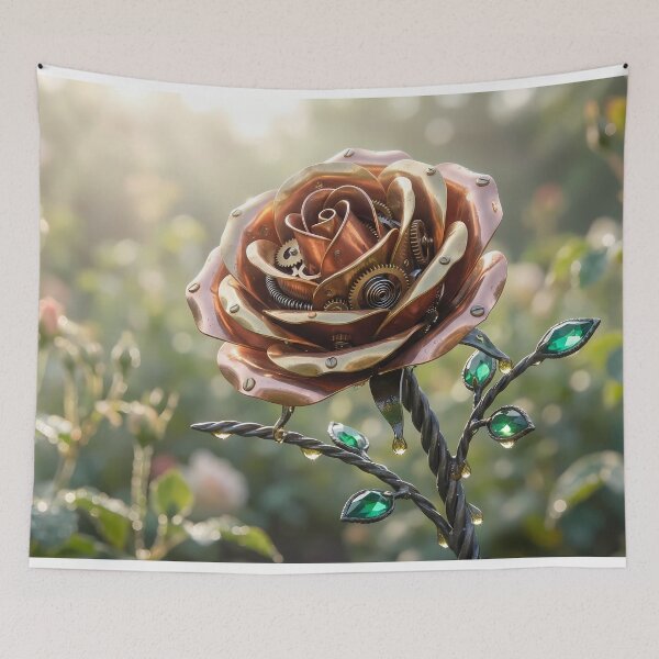 Item preview, Clockwork Blossom - Steampunk Mechanical Rose designed and sold by Neon Nature Studio.
