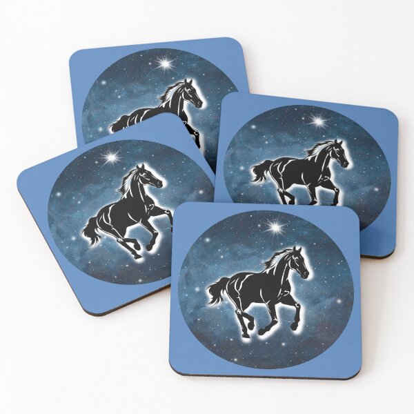 Item preview, Galloping Horse North Star Cosmic illustration designed and sold by 3DDesignSpot.