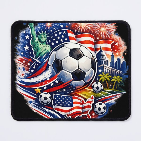 Item preview, USA Soccer Festival 2026 – Patriotic Football Fan Design designed and sold by Tender Flower Clothing.
