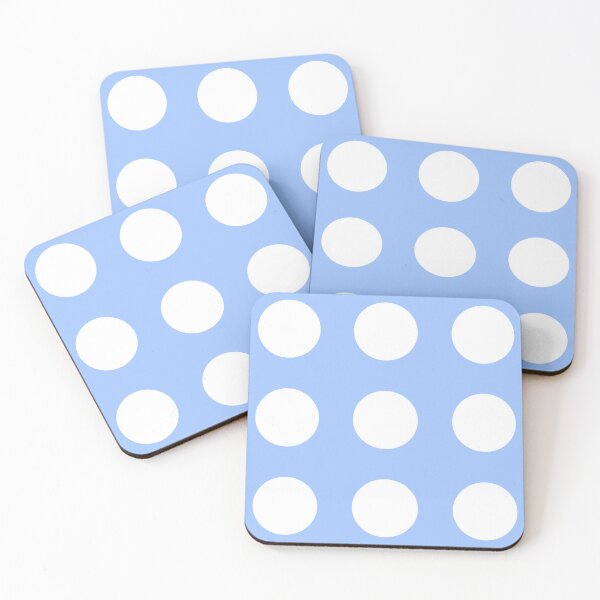 Item preview, Light baby blue and white polka dots, classic blue dot pattern designed and sold by hollycooper.