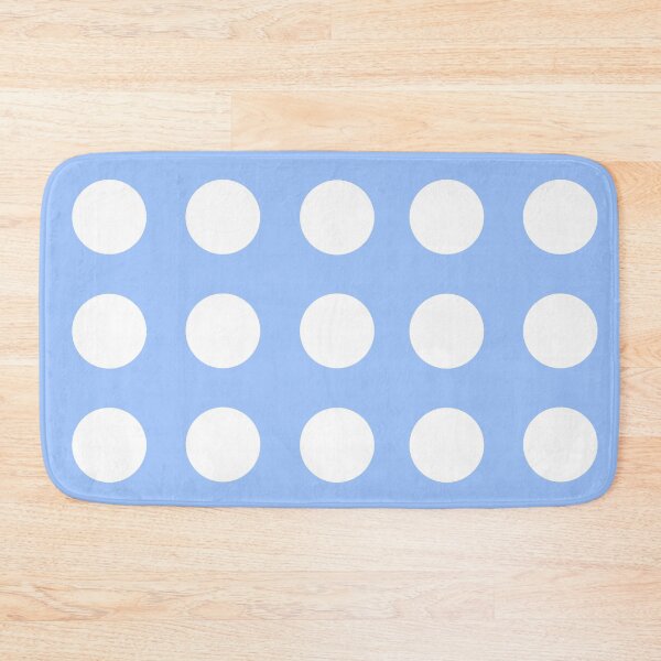 Item preview, Light baby blue and white polka dots, classic blue dot pattern designed and sold by hollycooper.