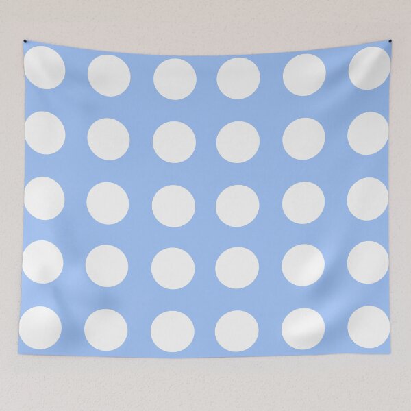 Item preview, Light baby blue and white polka dots, classic blue dot pattern designed and sold by hollycooper.