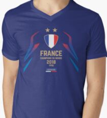 France Champion Du Monde 2018 • Les Bleus • Football World Cup Champion 2018 ID 1-1 Men's V-Neck T-Shirt