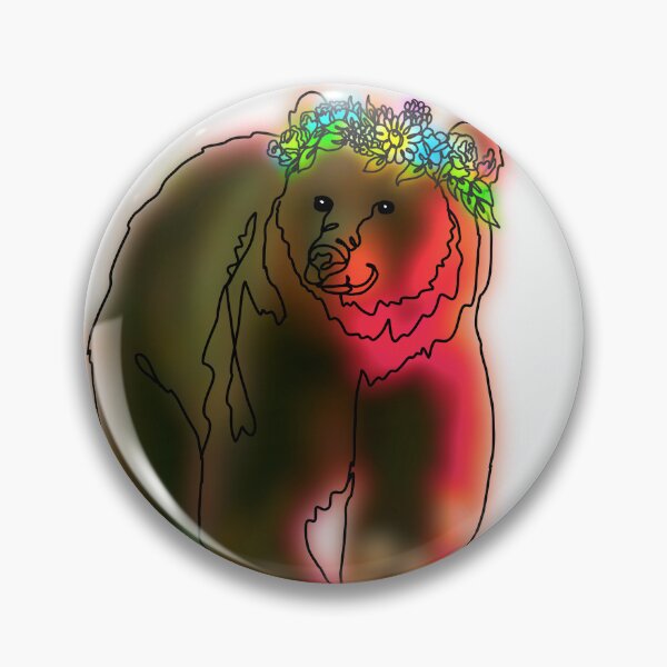 Item preview, Grizz The Bear with flower Crown - animalzinhats  designed and sold by Ashley’sAnimalz.