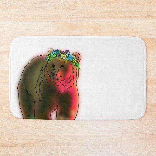 Item preview, Grizz The Bear with flower Crown - animalzinhats  designed and sold by Ashley’sAnimalz.
