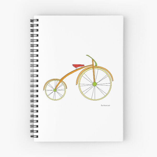 Item preview, Minimalist Orange Bicycle – Scandinavian Modern Decor designed and sold by SurfaceLab.