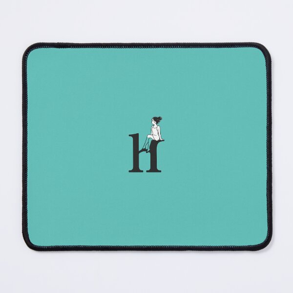 Item preview, Minimal Letter H with Girl Silhouette Illustration designed and sold by popmug.