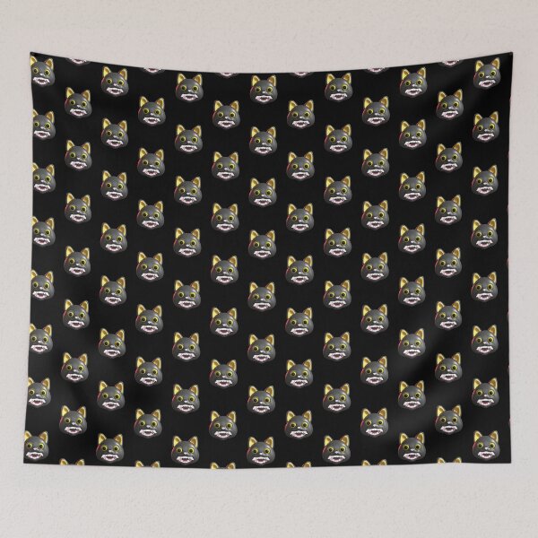 Item preview, Cute Spooky Black Cat 3D – Kawaii oni Kitty designed and sold by homework store.