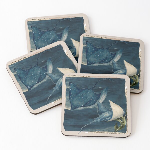 Item preview, Manta Ray Oil Painting designed and sold by Mad March Hares.