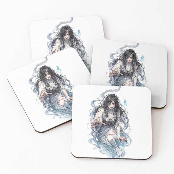 Item preview, Japanese Onryō Vengeful Spirit – Dark Ghost Woman Illustration designed and sold by Kallandra.