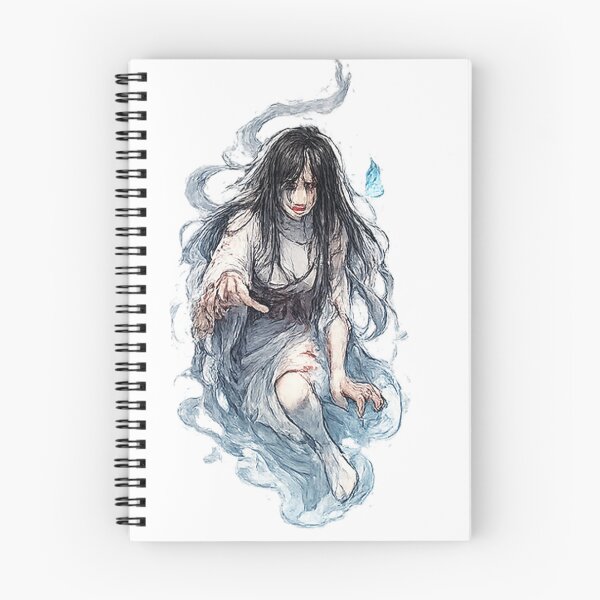 Item preview, Japanese Onryō Vengeful Spirit – Dark Ghost Woman Illustration designed and sold by Kallandra.