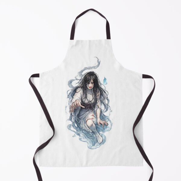 Item preview, Japanese Onryō Vengeful Spirit – Dark Ghost Woman Illustration designed and sold by Kallandra.